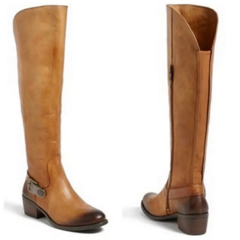 Vince Camuto Bedina Leather Two Toned tall Riding Boot Size 5.5
